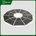 Round panel solar ligero de paisaje fácil de limpiar